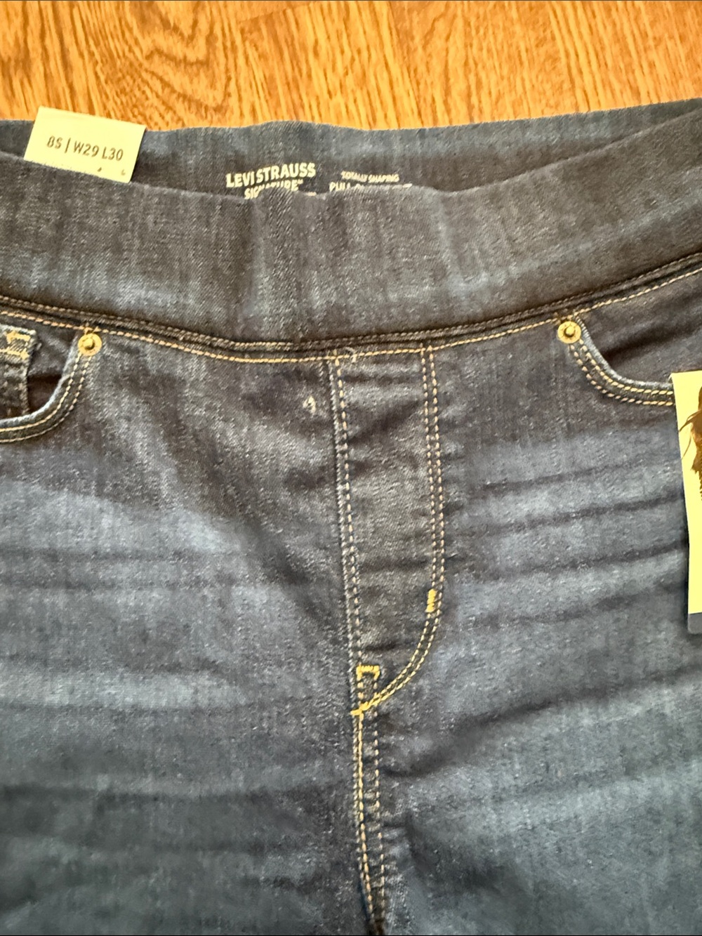 Levi's Indigo Blue Wide-Leg Flare Jeans - Picture 3 of 12